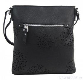 Crossbody dmsk kabelka v kvtovanm designu ern 5432-BB