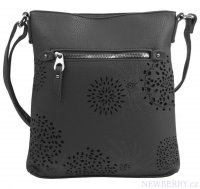 Crossbody dmska kabelka v kvetovanom dizajne tmavo ed 5432-BB