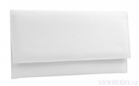 Elegantn biela tenk dmska listov kabelka SP07 GROSSO